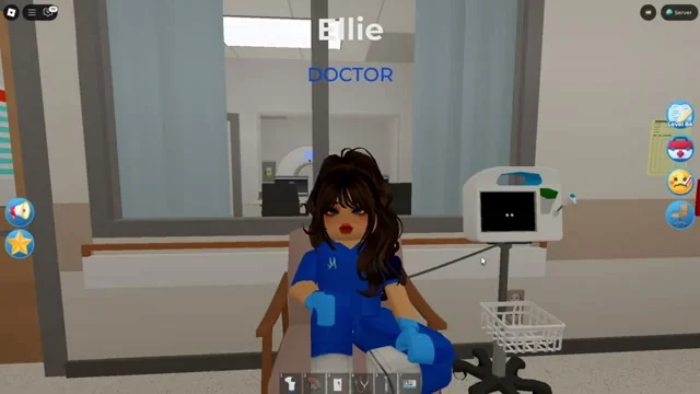 Maple Hospital exam room vitals machine